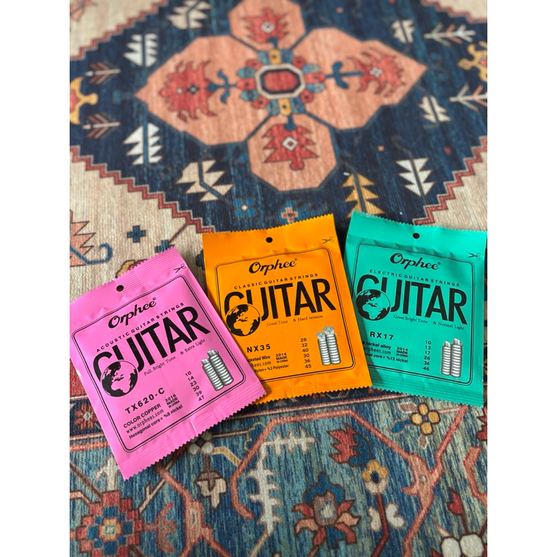 Senar Gitar Merk orphee (AKUSTIK/ELEKTRIK/NYLON)