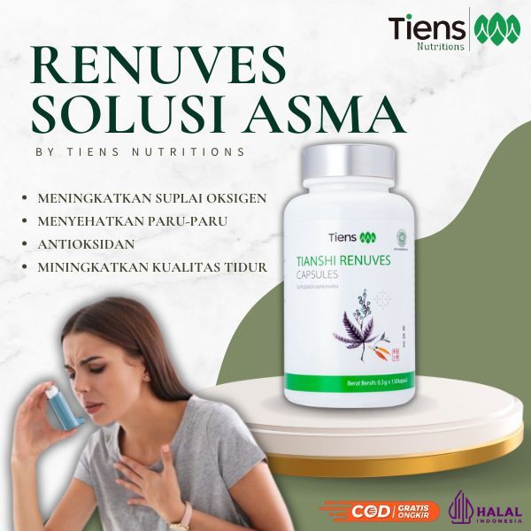 Obat Asma - Tiens Renuves - Obati Radang Paru Paru - Sesak Nafas - Tiens Indonesia