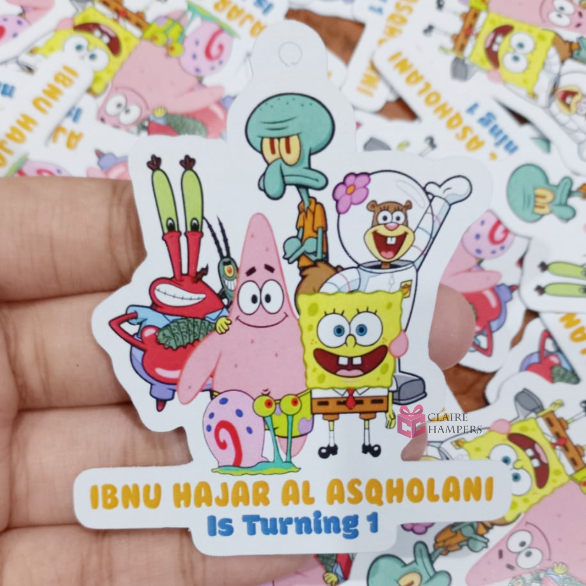 CUSTOM HANG TAG ULANG TAHUN ANAK UNTUK HAMPERS / Hangtag Souvenir Hampers / Hang Tag Birthday Ulang 