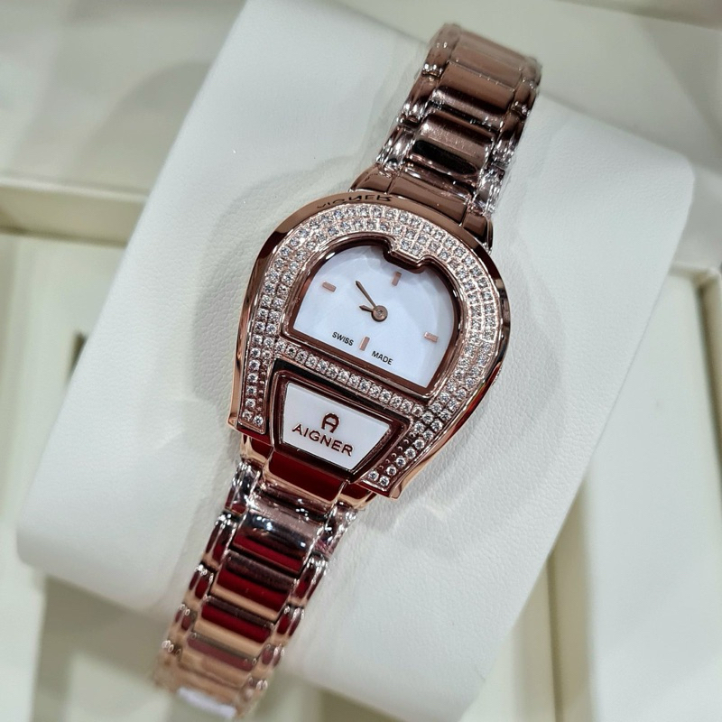 100% Original Jam Tangan Wanita Aigner Venezia Due Swarovski Garansi 1 Tahun