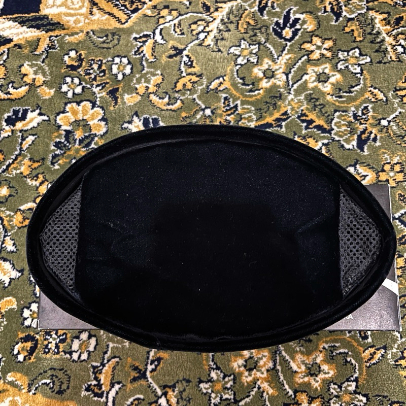 peci Ulinnuha hitam polos premium, tinggi 9cm