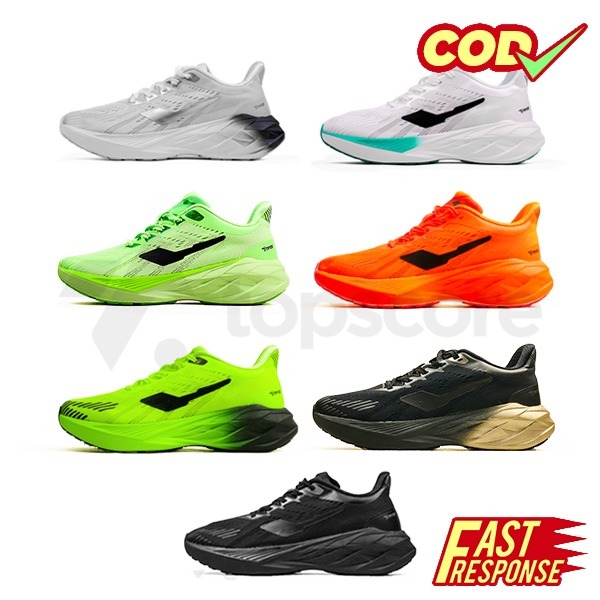 Sepatu Running Heiden Heritage Stryde Raven Sepatu Lari Pria Wanita