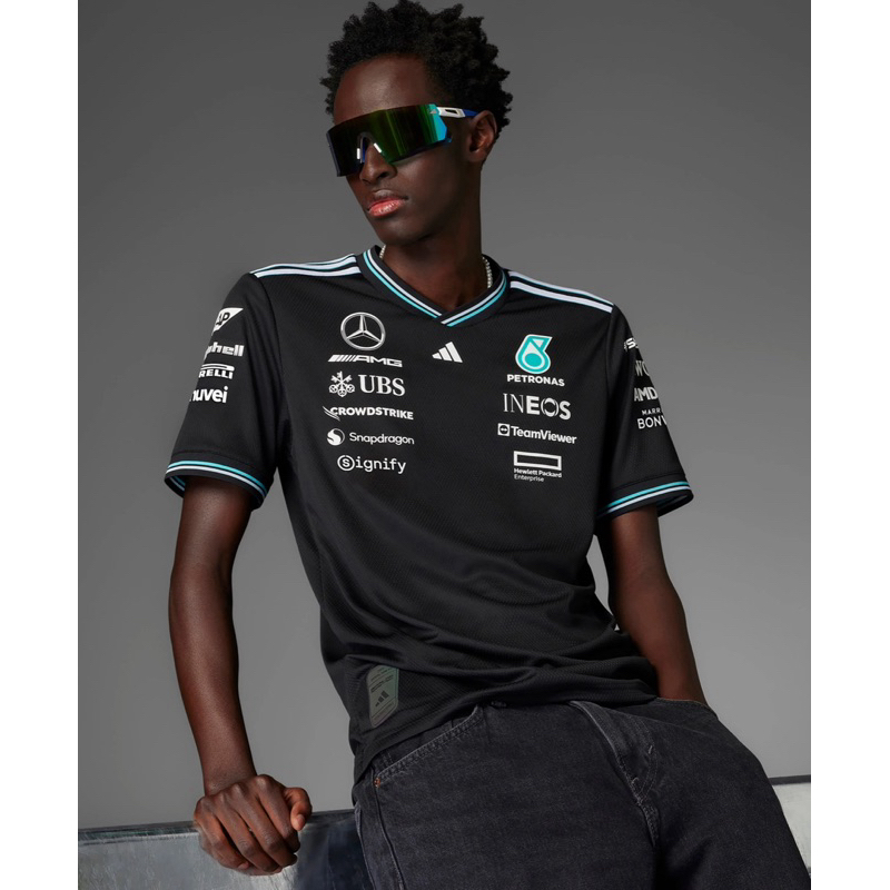 Mens Adidas x Mercedes Jersey Authentic F1 Merchandise 2025 2026
