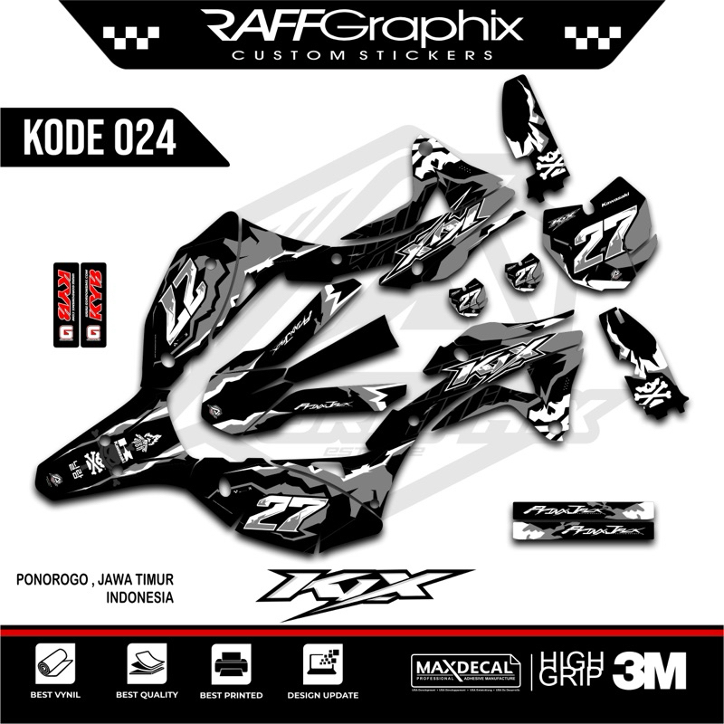 sticker KLx gordon/decal sticker KLx full body/decal gordon keren/klx gordon