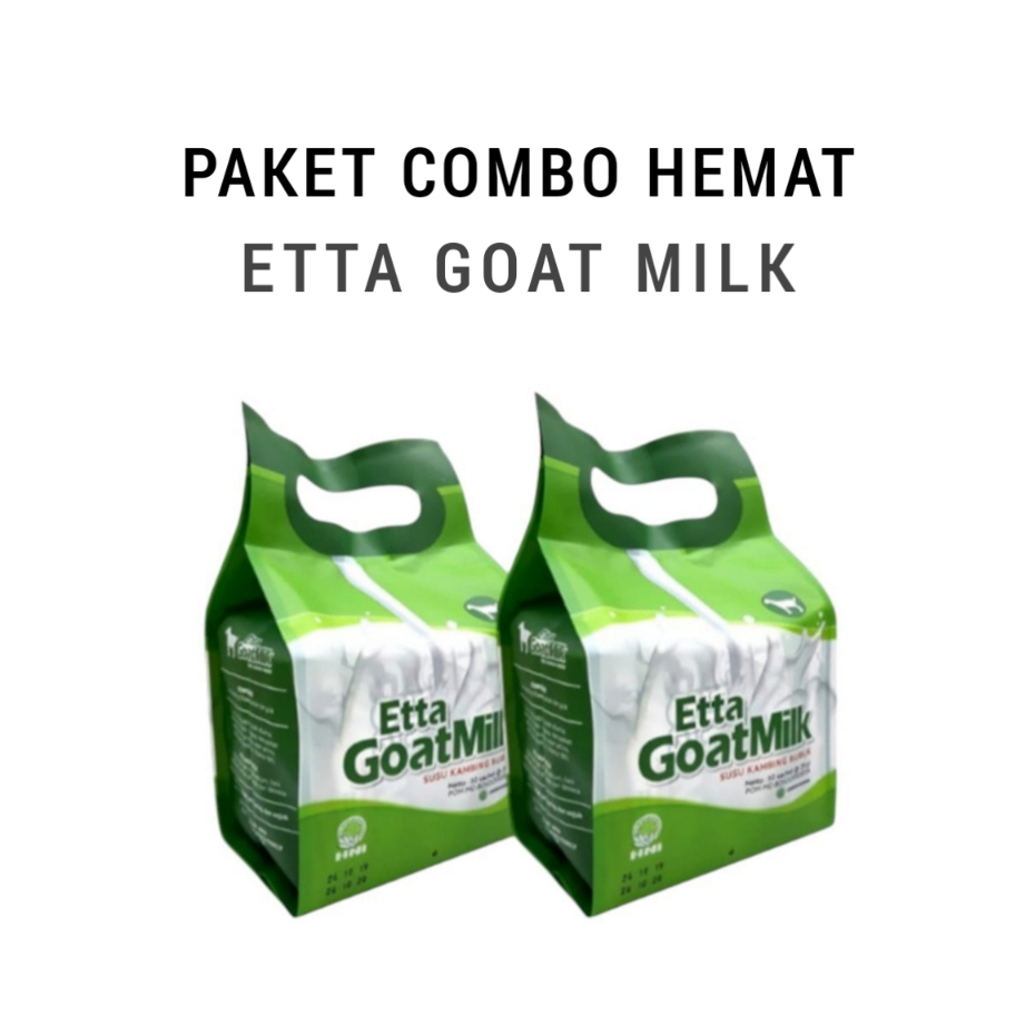 

Etta Goat Milk Paket Combo Hemat | Susu Kambing Etawa HNI Original EGM | Susu Kambing EGM