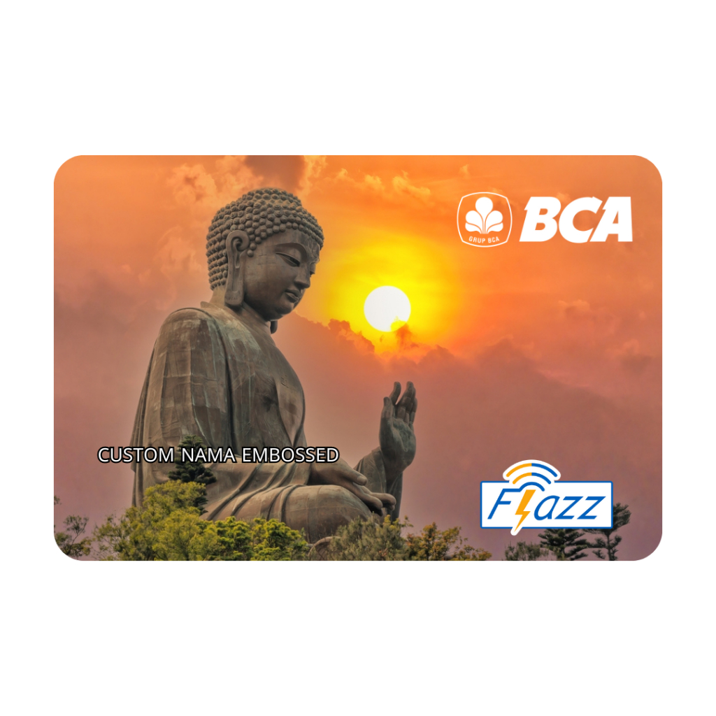 Emoney Embossed Nama custom eToll Flazz BCA Religi