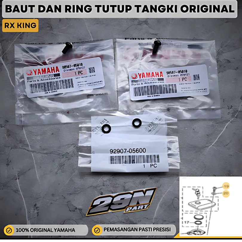 Baut Ring Tutup Tangki RX KING RXK RXS YT115 ORIGINAL YAMAHA