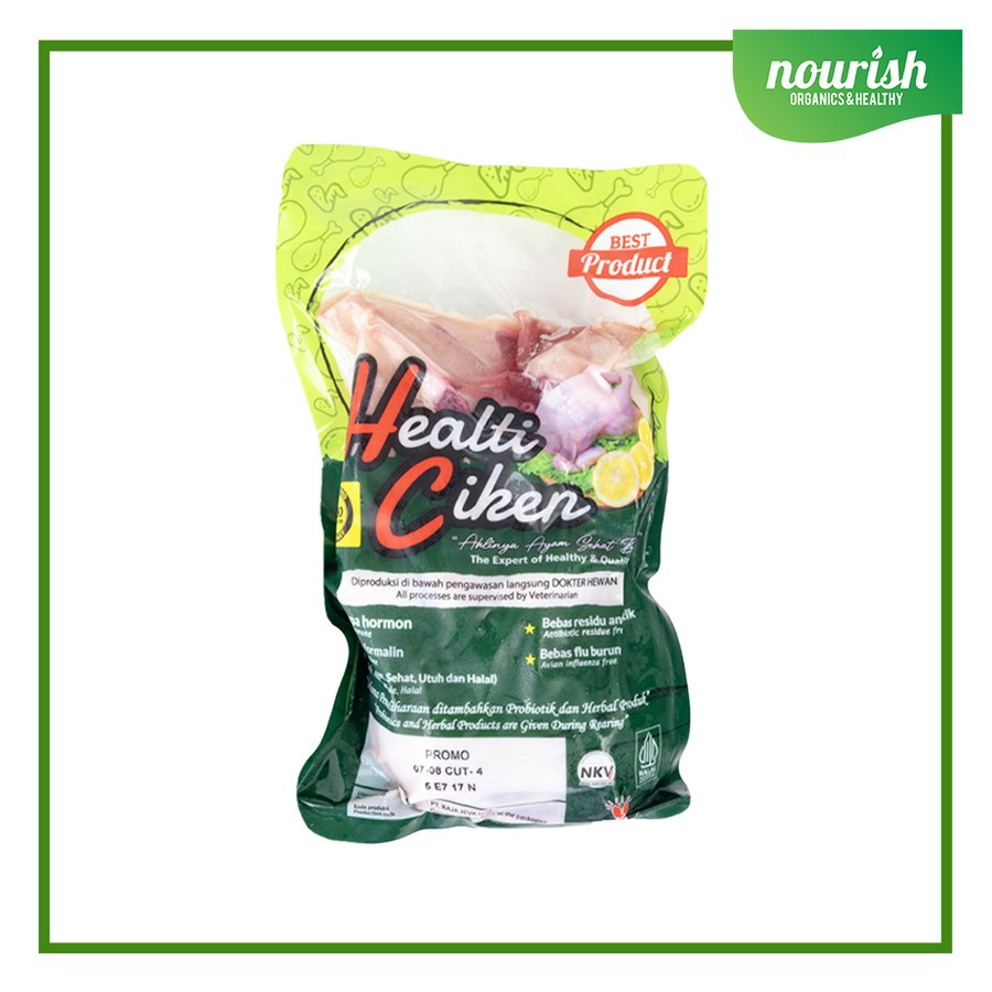

Healti Ciken Ayam Probiotik Potong Isi 4 Halal 700 - 800 Gram