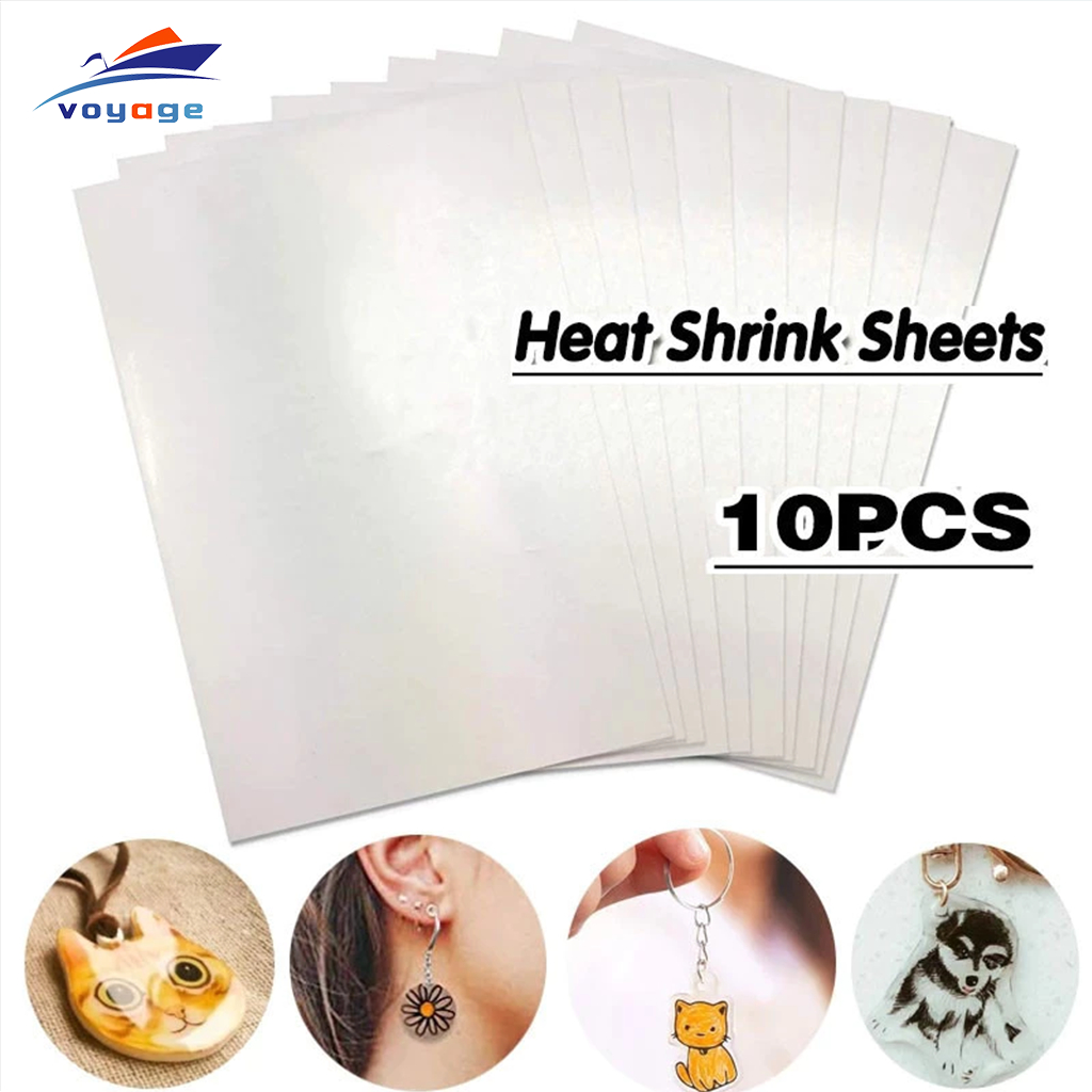 

10pcs DIY Shrinky Dink Plastic Heat Shrink Plastic Sheet Semi-transparant Shrinky Plastic 20*29cm
