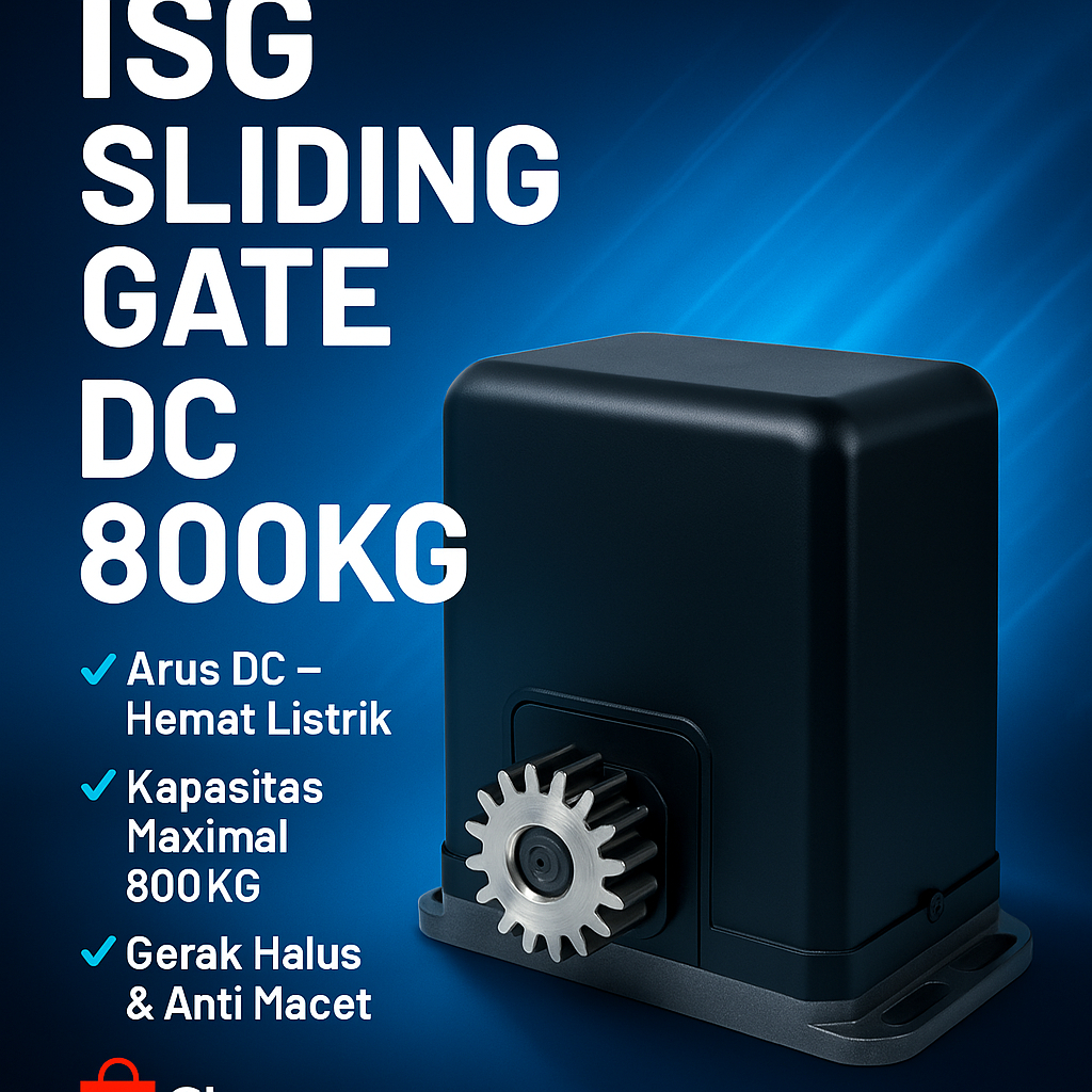 Motor Sliding Gate Otomatis ISG DC 800KG - Aman, Kuat & Berkualitas