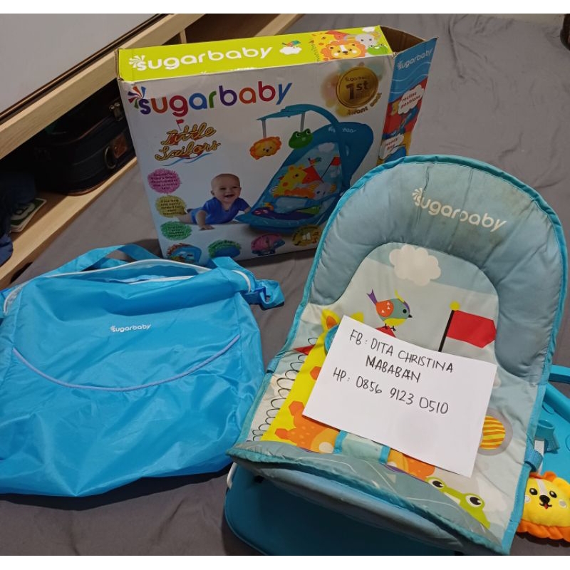 SUGAR BABY INFANT SEAT PRELOVED / Bouncer Baby 3 Recline / Kursi Bayi Getar