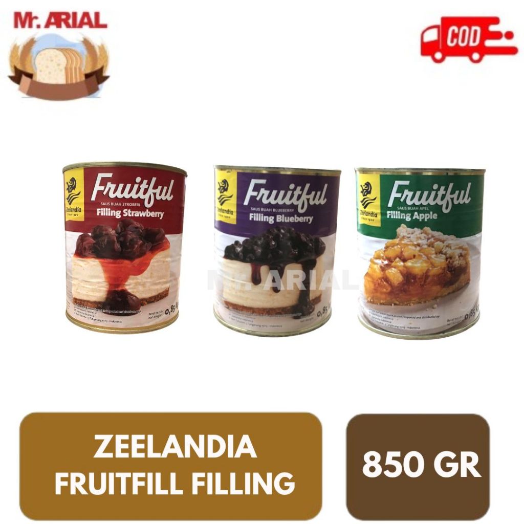 

Zeelandia Fruitfil Filling Blueberry/Strawaberry/Apple 850 Gr