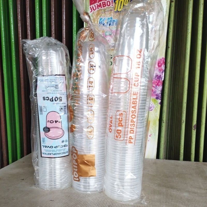 CUP 14Oz, 16Oz & 18Oz OVAL