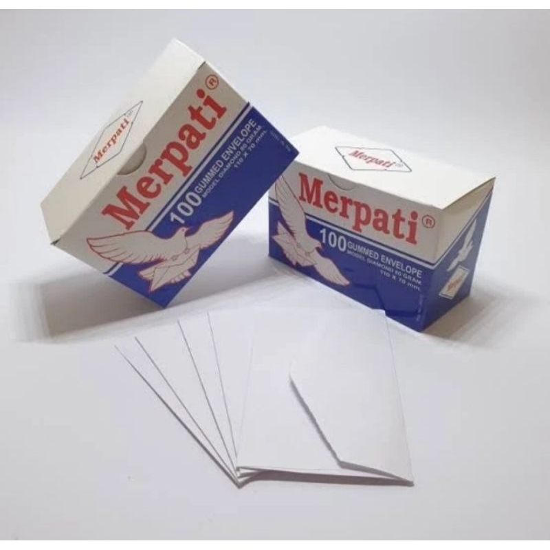 

Amplop Uang Amplop Putih Kecil MERPATI visit 80 gram + Perekat 11 x 7 cm