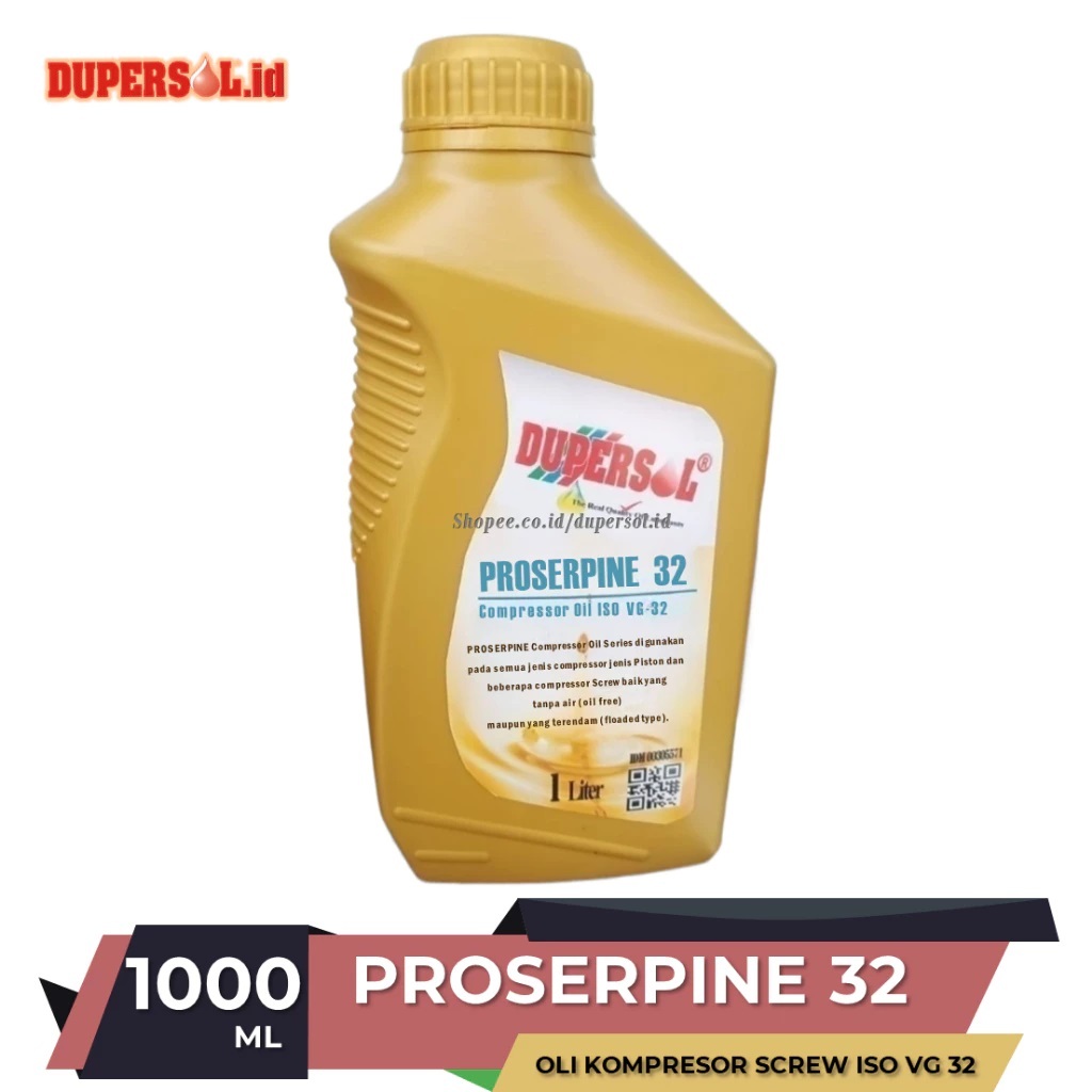 UPERSOL PROSERPINE 32 / Oli Kompresor Screw Iso Vg 32 oli Compresor iso vg 32, oli kompresor angin, 