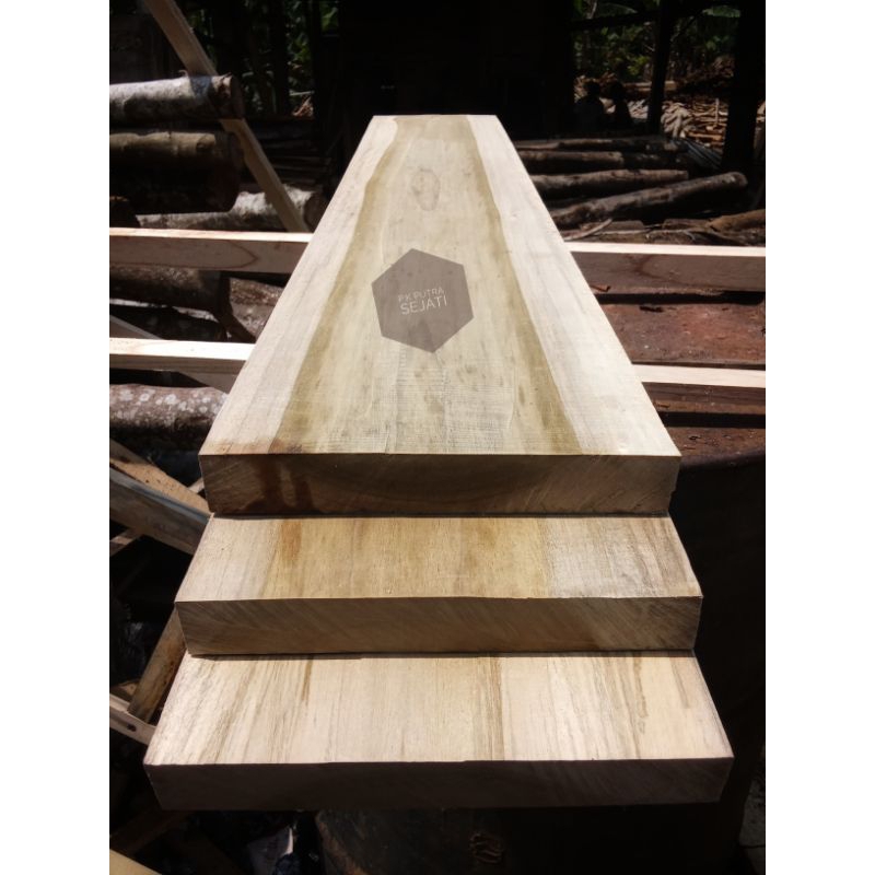 PAPAN KAYU 2x20CM PANJANG 200CM SOLID SERUT HALUS