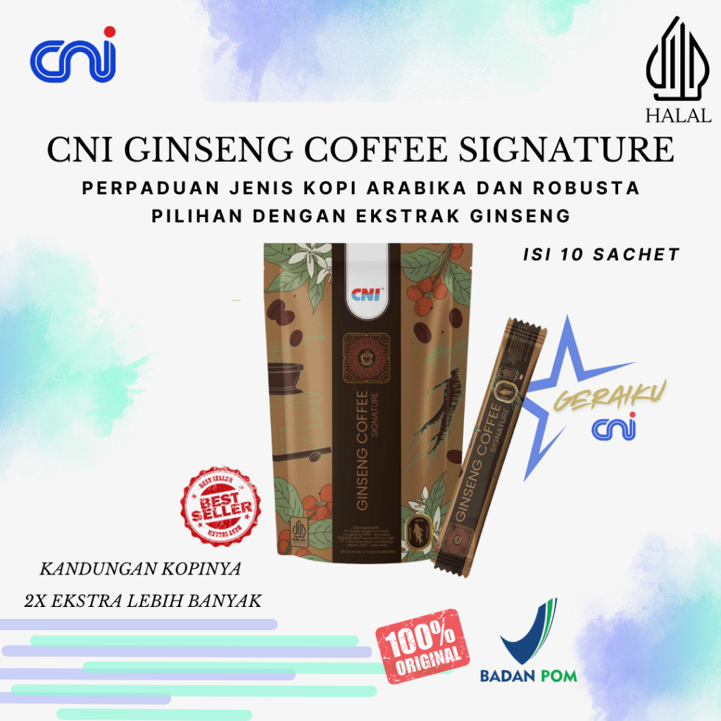 

CNI Ginseng Coffee Signature isi 10 Sachet Original