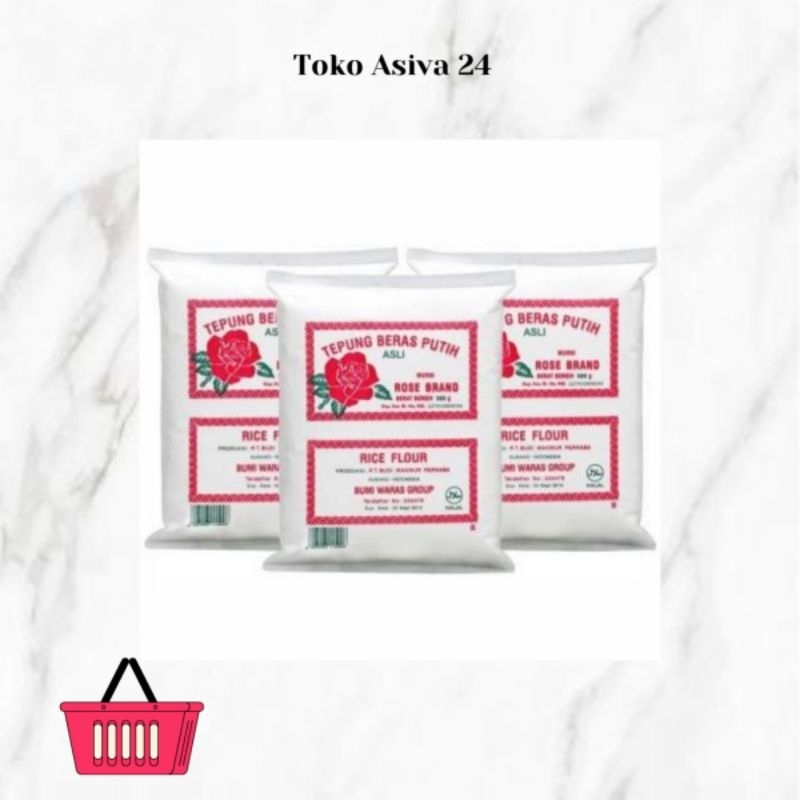 

Tepung beras Rosebrand 1kg tepung putih mawar rosebrand
