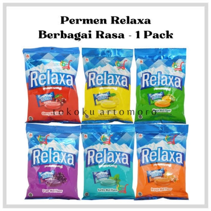 

PERMEN RELAXA BARLEY | LEMON | ORANGE | GRAPE | CHERRY | MANGO NETTO 125 GRAM