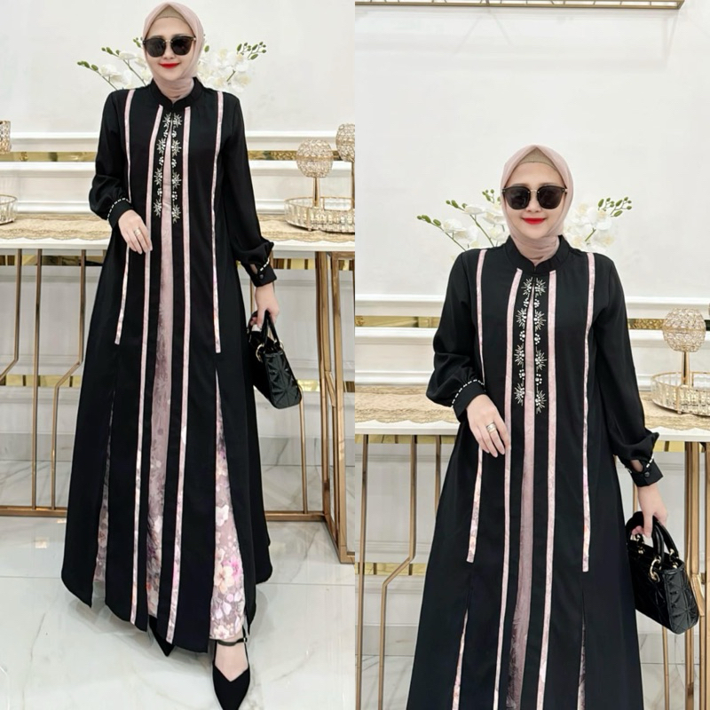Gamis Arsyla terbaru khidmat  - Gamis Arsyla terbaru busui - Gamis abaya terbaru