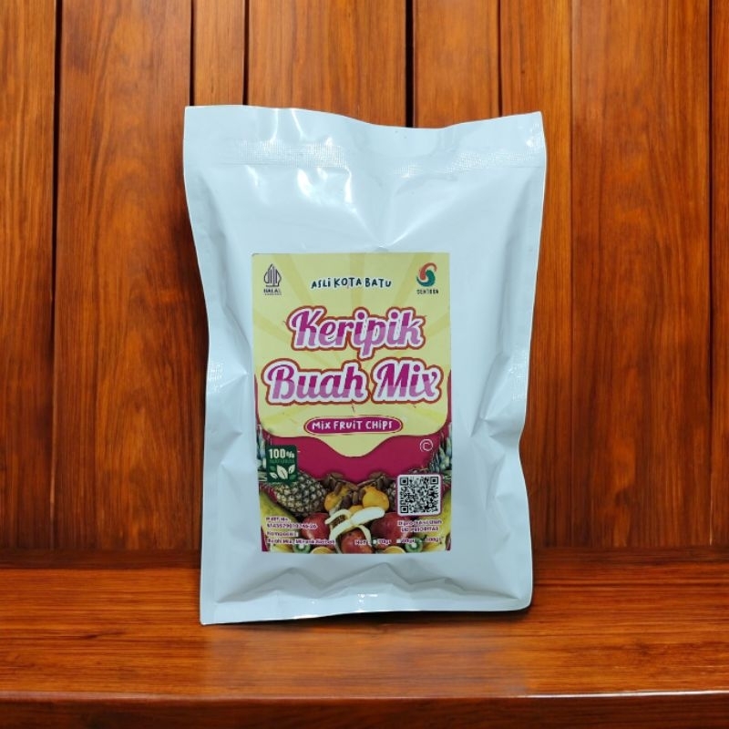 

Keripik Buah Mix 200gr - Kripik Buah Mix Sentosa - Camilan Sehat Enak