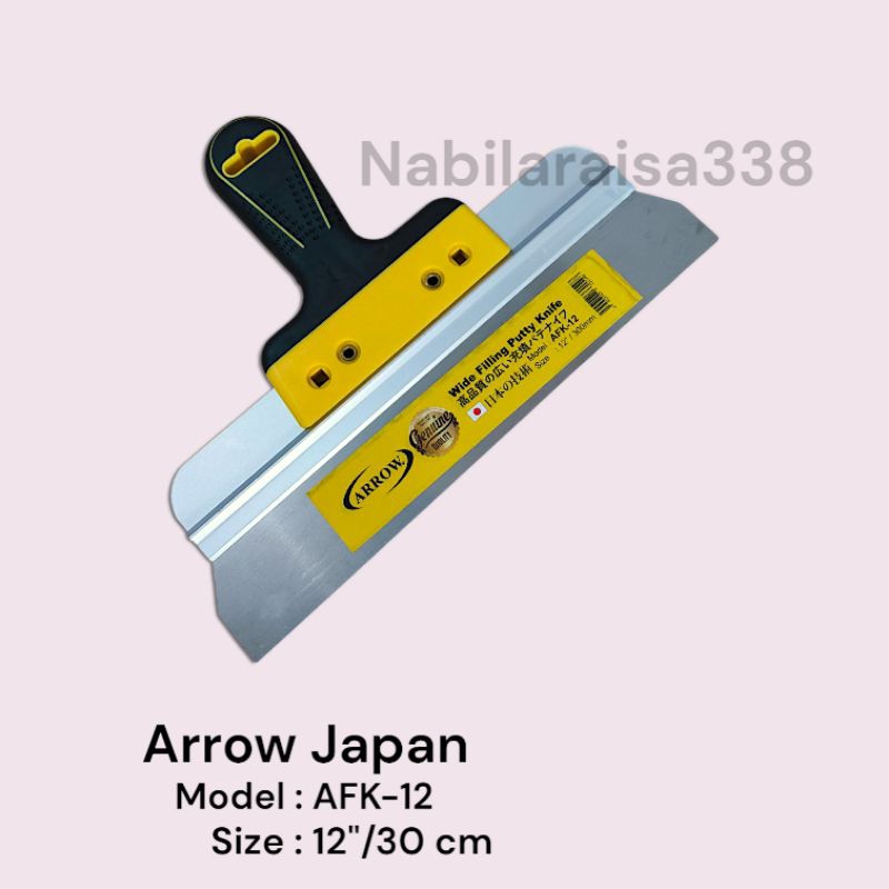 Raskam t stainless steel Arrow 30 cm pisau skim acian plamir dan finishing