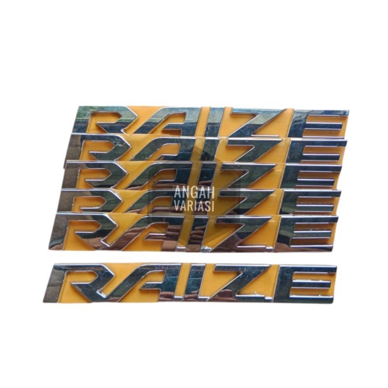 Emblem Tulisan Raize Emblem Tulisan Bagasi Toyota Raize Original