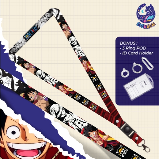 

Lanyard Id Card Pod Anime One Piece Luffy