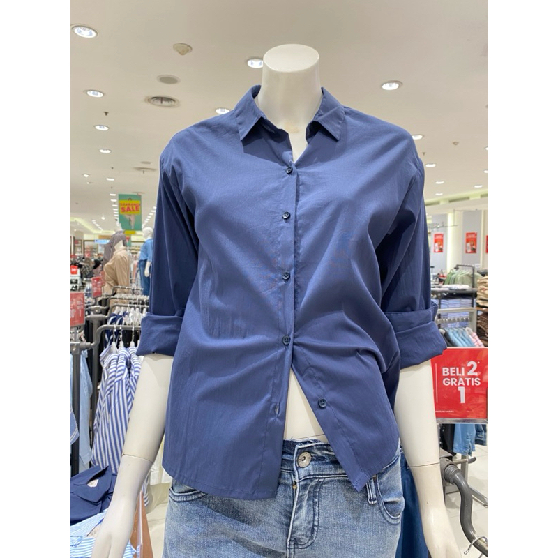 LOGO JEANS KEMEJA ATASAN WANITA BAHAN KATUN SUPER LEMBUT 100% ORIGINAL BY MATAHARI (S-L)