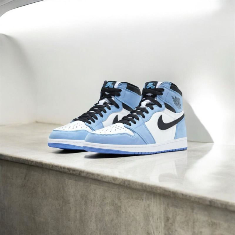 Sepatu anak AIR JORDAN KIDS 1 high University Blue Black Original