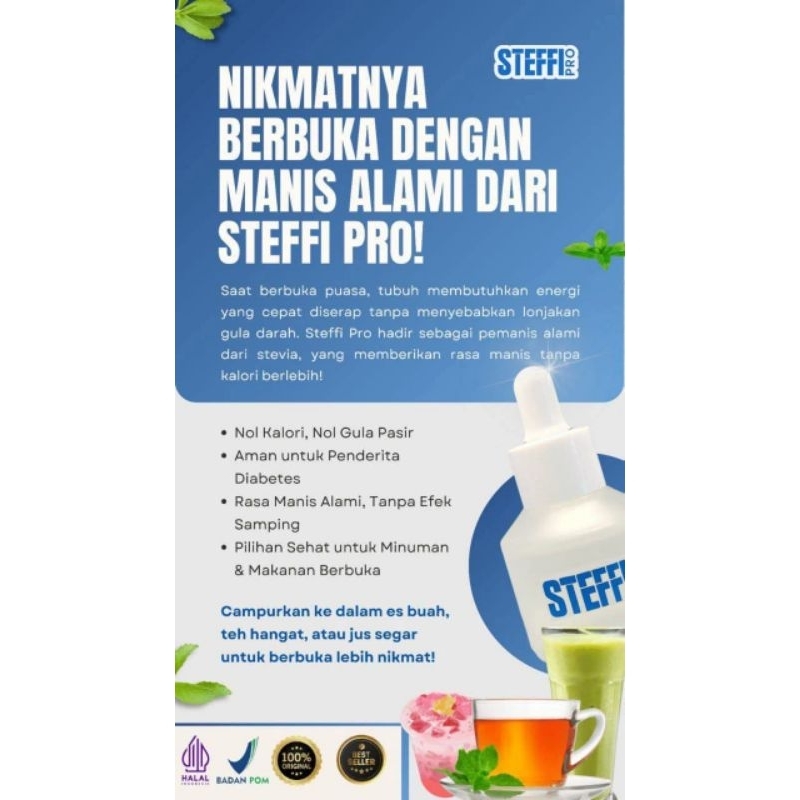 

Steffi Pro Natural Sweetener ( Pengganti Gula)