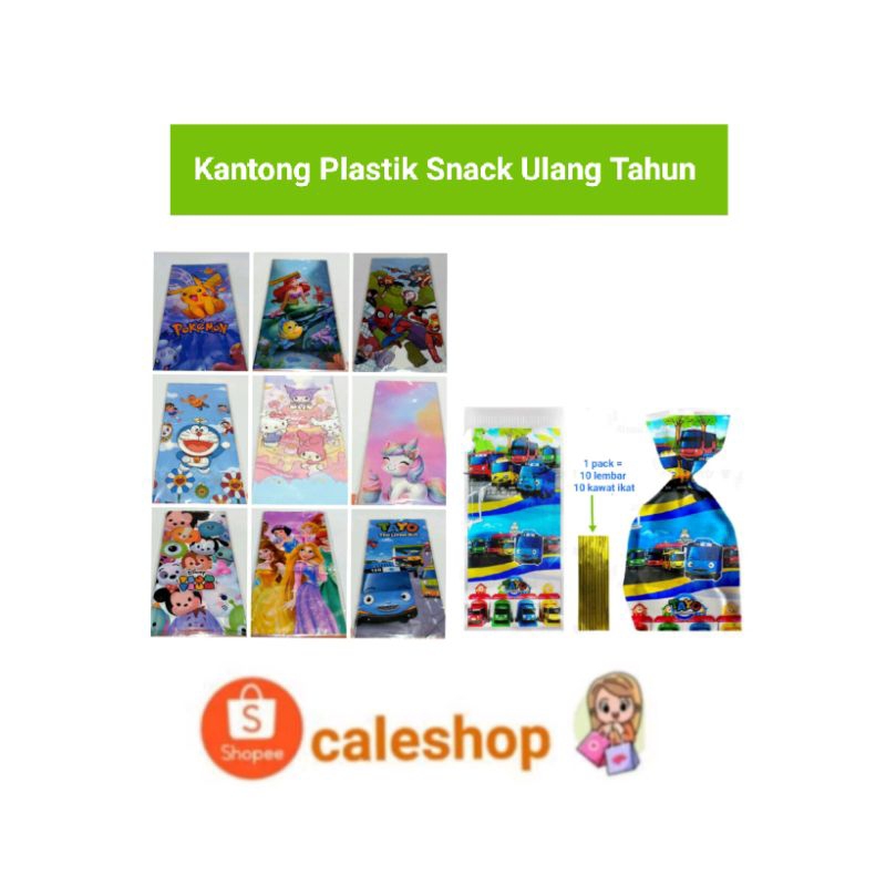 

Kantong Plastik Bingkisan Snack Souvenir Kado Ulang Tahun Anak Tayo Princess Mermaid Kuromi Tsum Tsum Poni Unicorn Avenger Spiderman Hello Kitty Doraemon Pokemon Baby Shark Cocomelon Animal