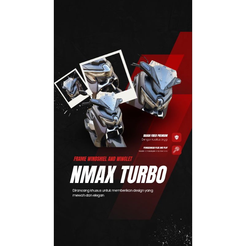 Frame windshield + winglet nmax turbo