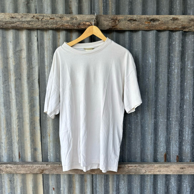 Kaos Heavyweight Katun Tebal Polos Putih