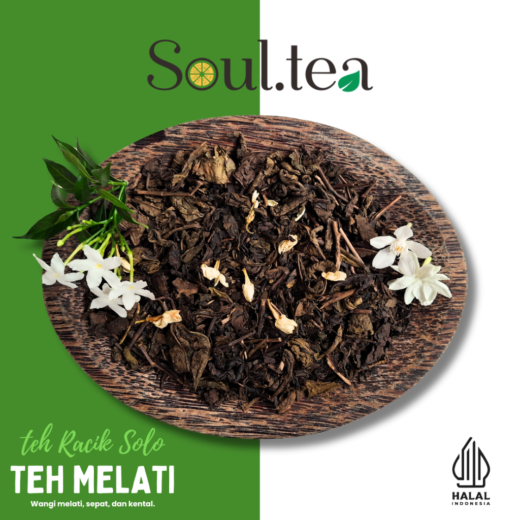 

Teh Racikan Solo 1Kg Soul.tea Jasmine Tea Teh Wangi Melati Super Premium Murah