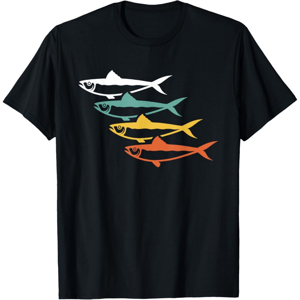 Retro 80-an pakaian hiu shark pesta anak-anak wanita t-shirt