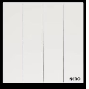 Nero Vega Q3L matte White Saklar 4 Gang 1 Way Q3L1641-MW