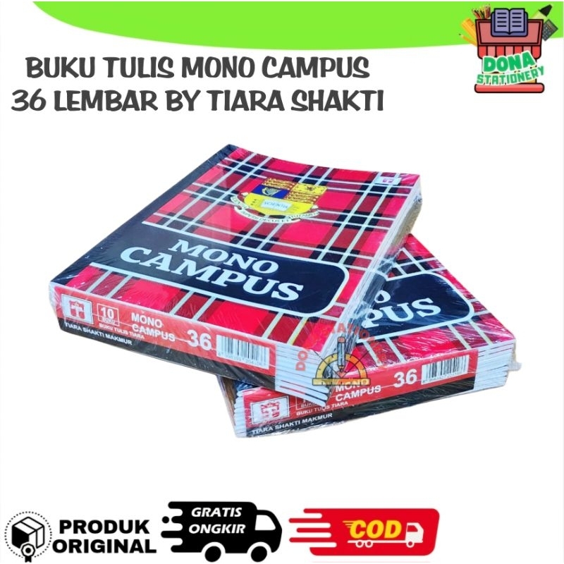

Ay00! ( 1 PACK ) BUKU TULIS MONO CAMPUS 50 & 36 LEMBAR BUKU TULIS BESAR TIARA CAMPUS