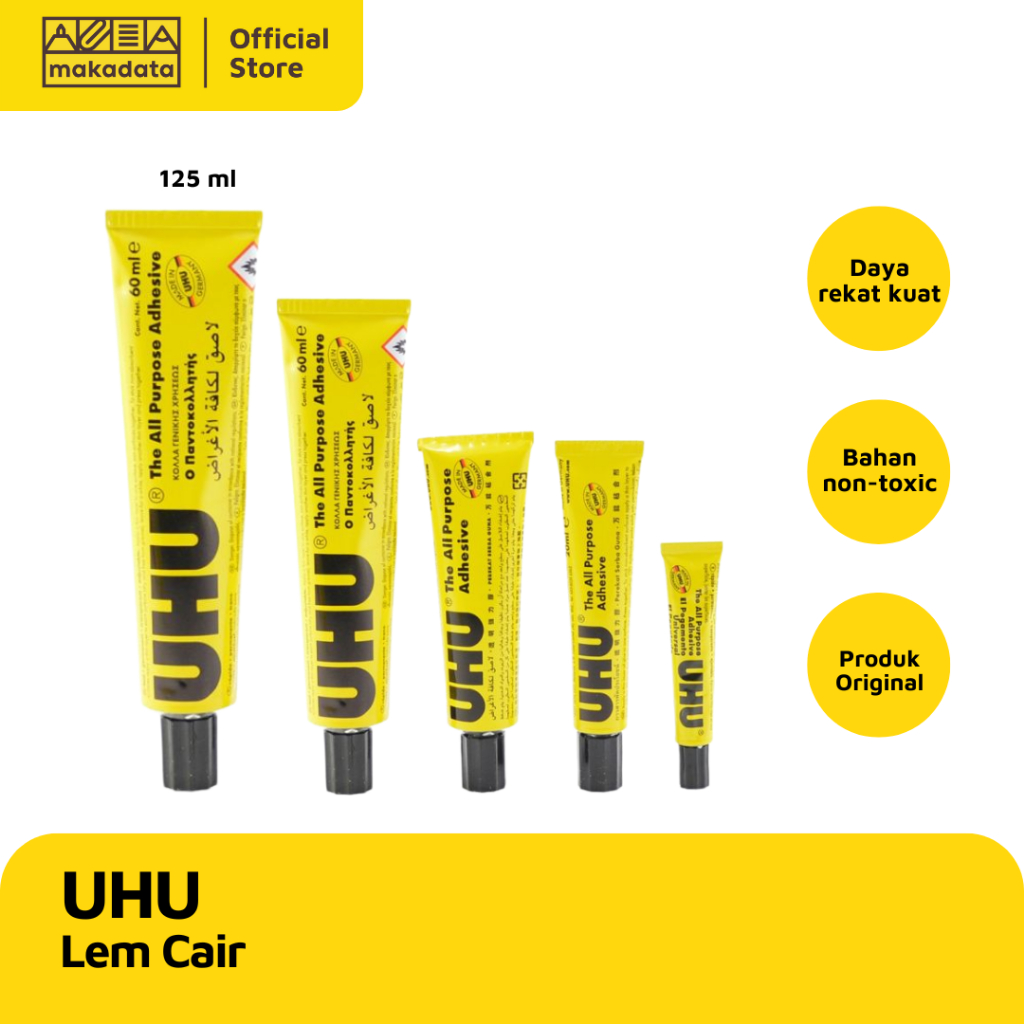 

GLUE / PEREKAT / LEM CAIR UHU 125 ML MURAH