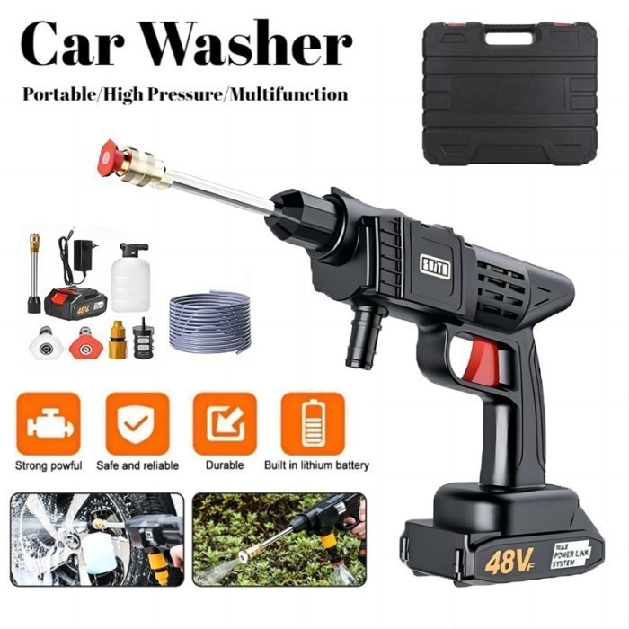 Mesin Cuci Mobil Cordless Alat Cuci Mobil Alat Cuci Motor Semprotan Cuci Motor Alat Pencuci Motor Je