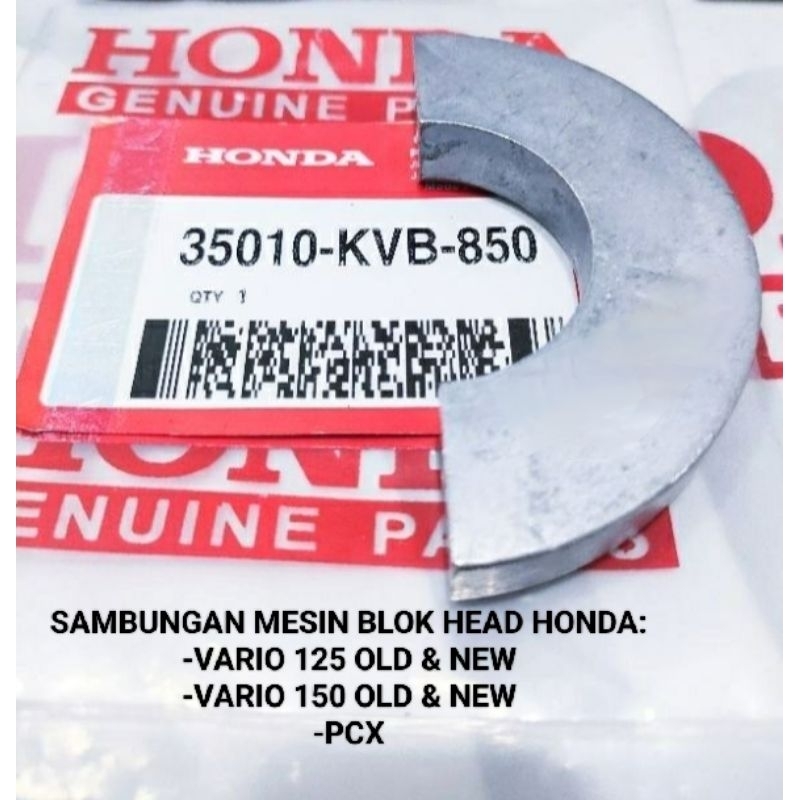 LAKOPAN LAKOPEN DUDUKAN NOKEN AS SAMBUNGAN PENYAMBUNG BLOCK BLOK HEAD MESIN VARIO 125 OLD & NEW VARI