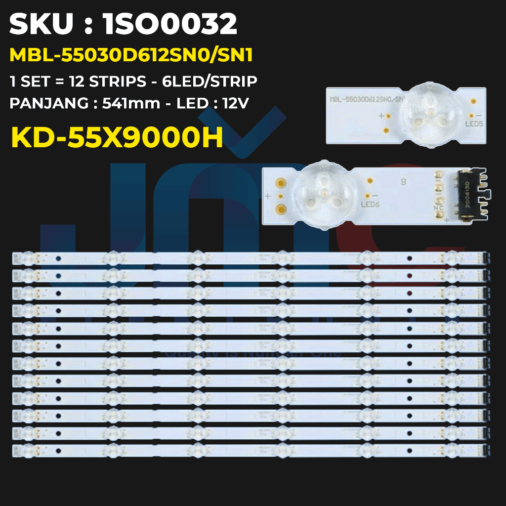 Backlight TV Sony 55 Inch KD-55X9000H MBL-55030D612SN0/SN1