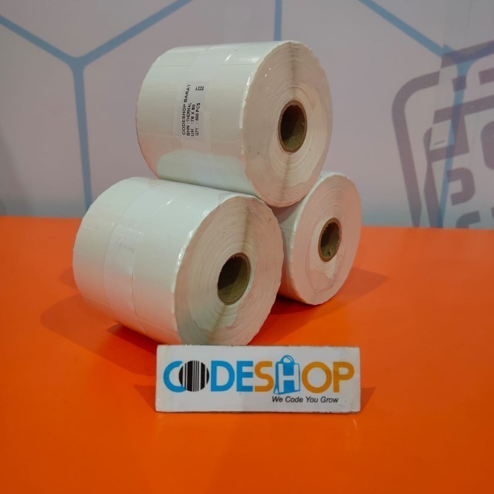 

Label Yupo Thermal 78 x 60 Kertas Sticker 78x60 mm Stiker Barcode 78x60mm Termal 1 Line 78mmx60mm Isi 500pcs