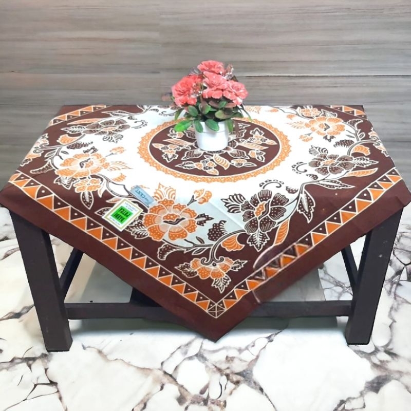Grosir Taplak Meja Batik Cap Halus/Motif Bunga