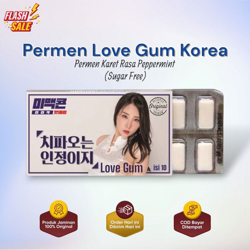 

PRODUK ORIGINAL..!!! LOVE GUM ASLI KOREA BIKIN RUMAH TANGGA JADI HARMONIS