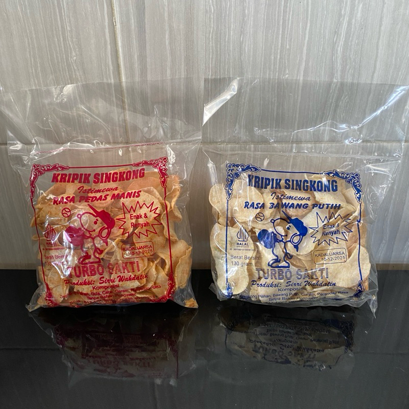 

keripik singkong merk Turbo Sakti asli madura renyah gurih nagih poll 130gr
