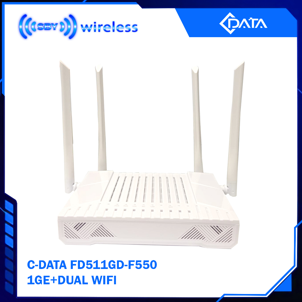 C-DATA FD511GD-F550 1port GE + Dual Band WIFI CDATA Modem XPON ONU GPON/EPON