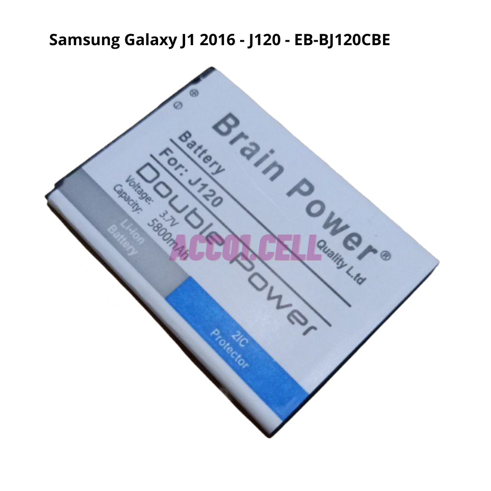 Baterai batre bt samsung J120 / J1 2016 double ic brain power