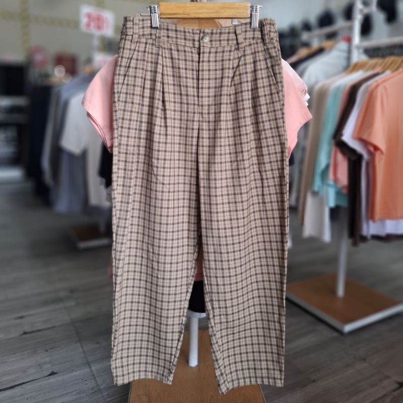 Celana Panjang Motif Kotak 3second Terbaru Original