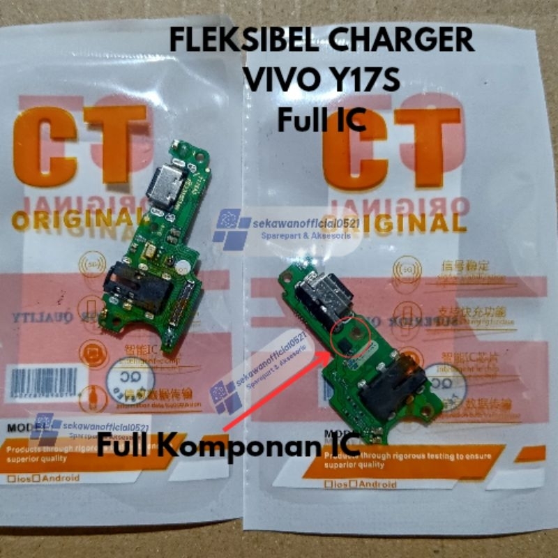 Konektor Charger Fleksibel Charger Vivo Y17S Full IC